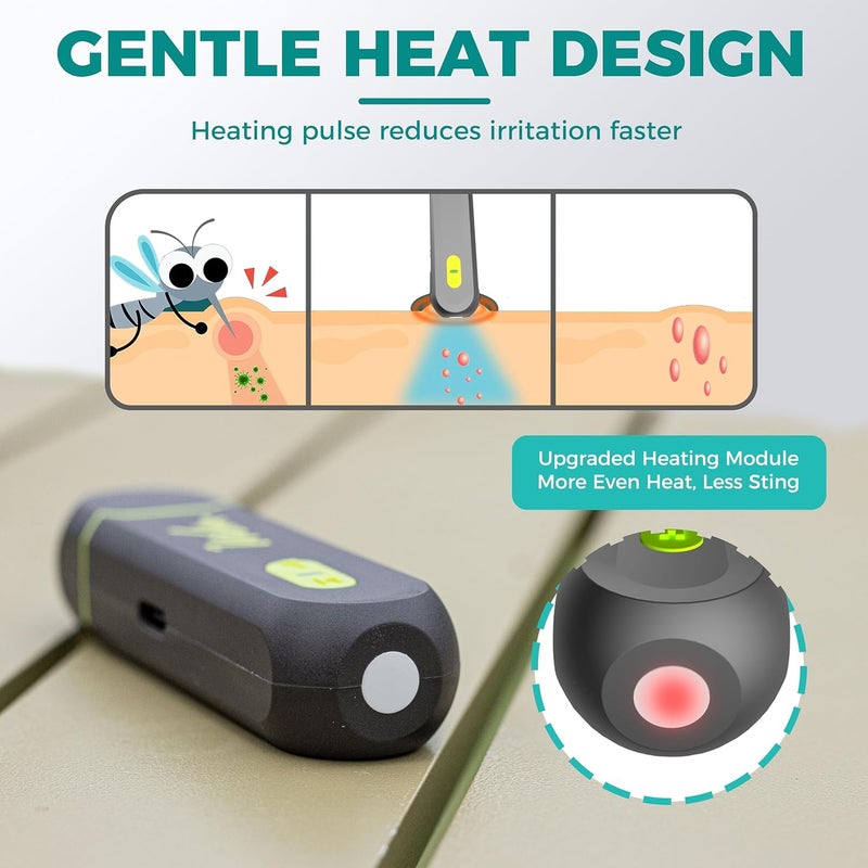 Vibis Insect Bite and Sting Relief, Electronic Bug Bite Itch Relief for Mosquito Bites, Fast Symptom Relief from Itching and Swelling, Chemical-Free Insect Bite Healer with Screwdriver - Image 2